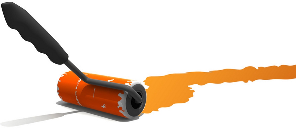 peinture au rouleau